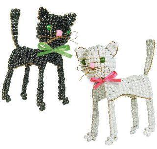 Набор для тв-ва Фигурка из бисера Мяу, в ассорт.