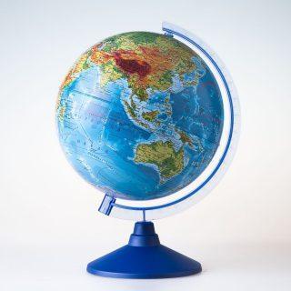 Глобус Земли физический, D-250 мм, без подсветки