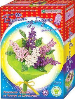 Набор для тв-ва Букет из бисера Цветная сирень