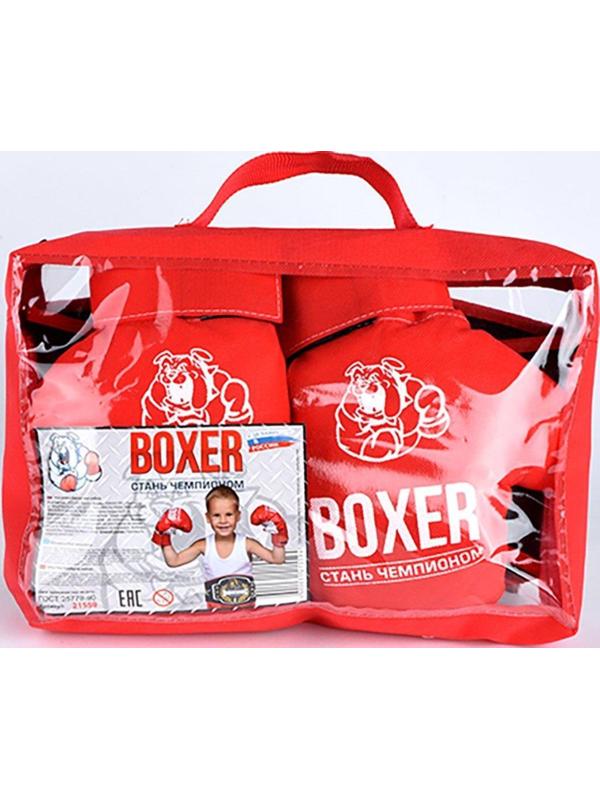 Боксерский набор (перчатки + пояс победителя), в подарочной упаковке