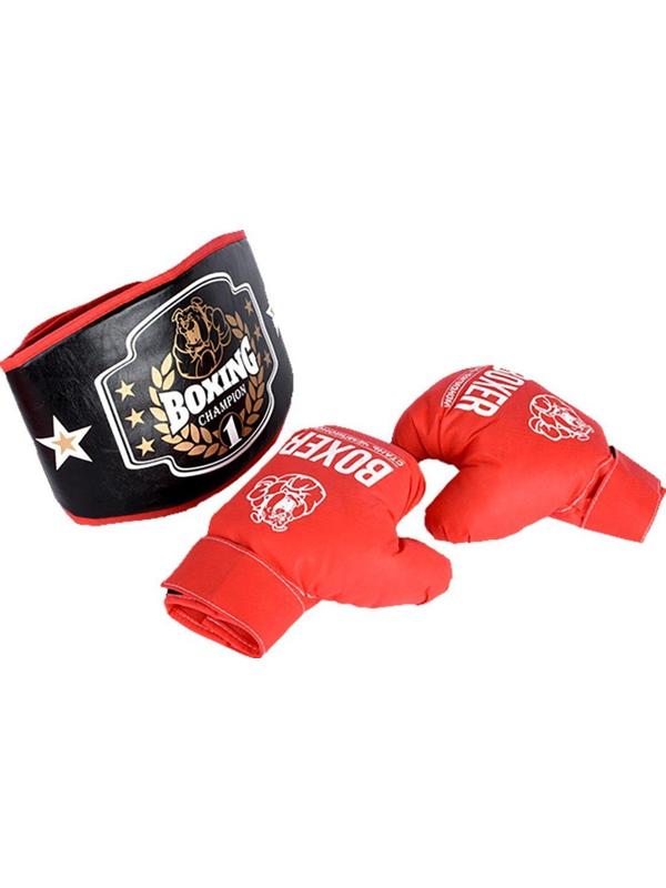 Боксерский набор (перчатки + пояс победителя), в подарочной упаковке