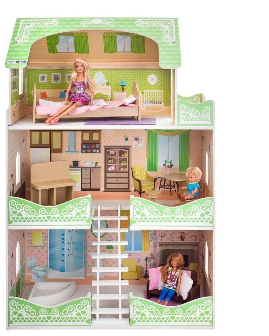 Кукольный домик Луиза Виф, для кукол до 30 см (7 предметов мебели и интерьера)