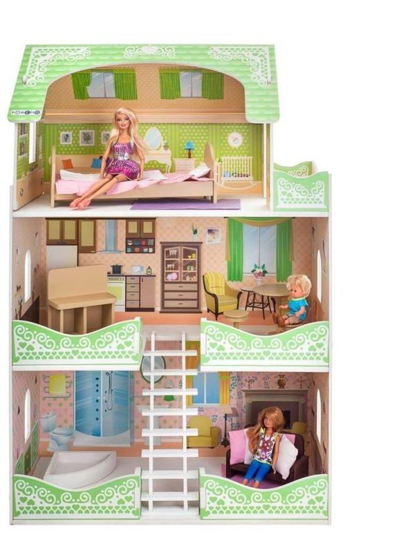 Кукольный домик Луиза Виф, для кукол до 30 см (7 предметов мебели и интерьера)