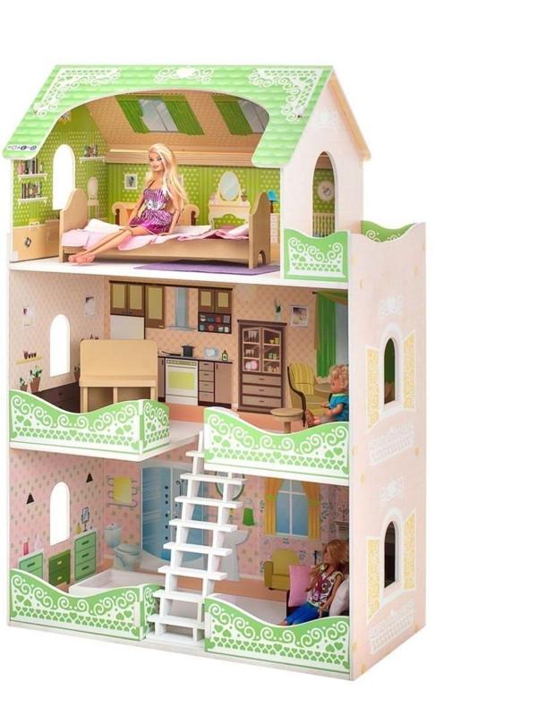 Кукольный домик Луиза Виф, для кукол до 30 см (7 предметов мебели и интерьера)