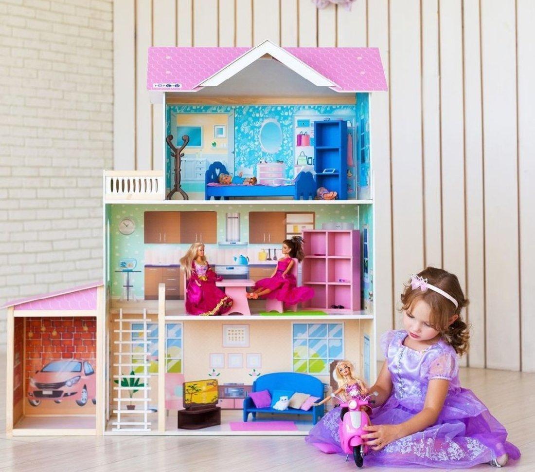 Кукольный домик Розали Гранд, для кукол до 30 см (11 предметов мебели и
интерьера)