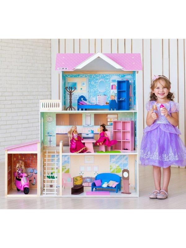 Кукольный домик Розали Гранд, для кукол до 30 см (11 предметов мебели и
интерьера)