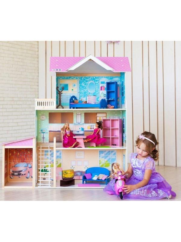 Кукольный домик Розали Гранд, для кукол до 30 см (11 предметов мебели и
интерьера)