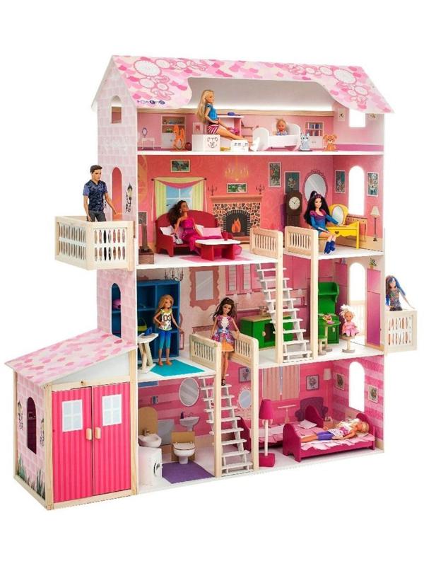 Кукольный домик Нежность, для кукол до 30 см (28 предметов мебели и интерьера)