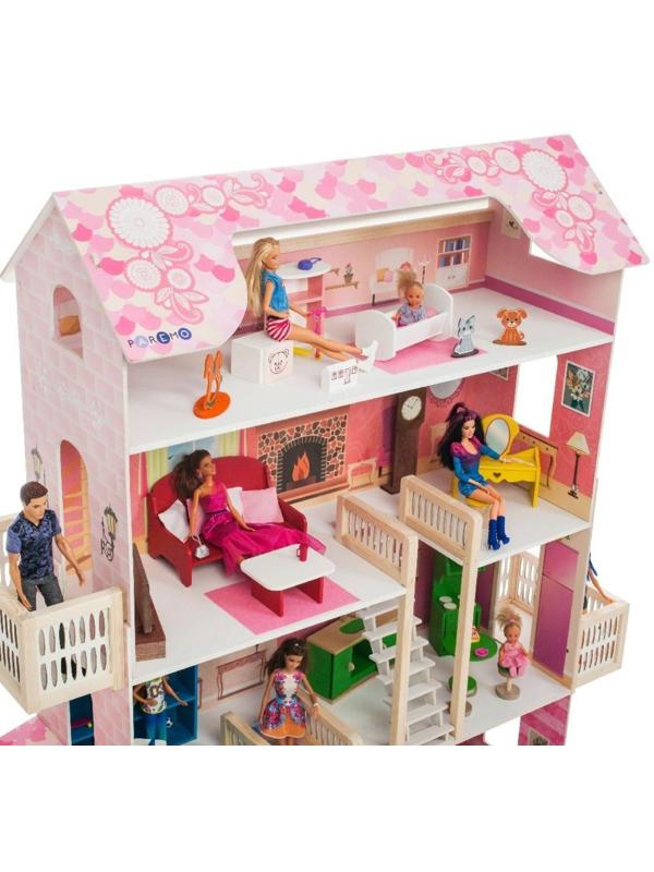 Кукольный домик Нежность, для кукол до 30 см (28 предметов мебели и интерьера)