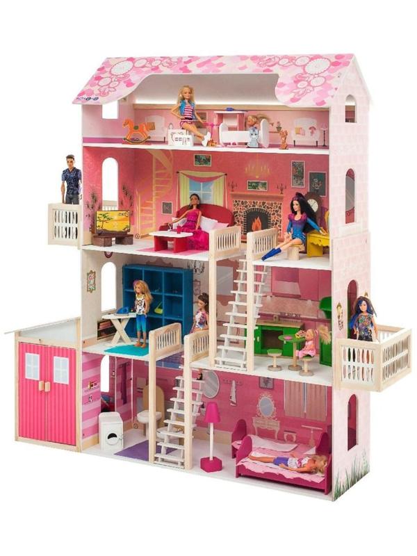 Кукольный домик Нежность, для кукол до 30 см (28 предметов мебели и интерьера)