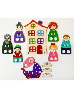 Пальчиковый набор Семейка, 9 элементов