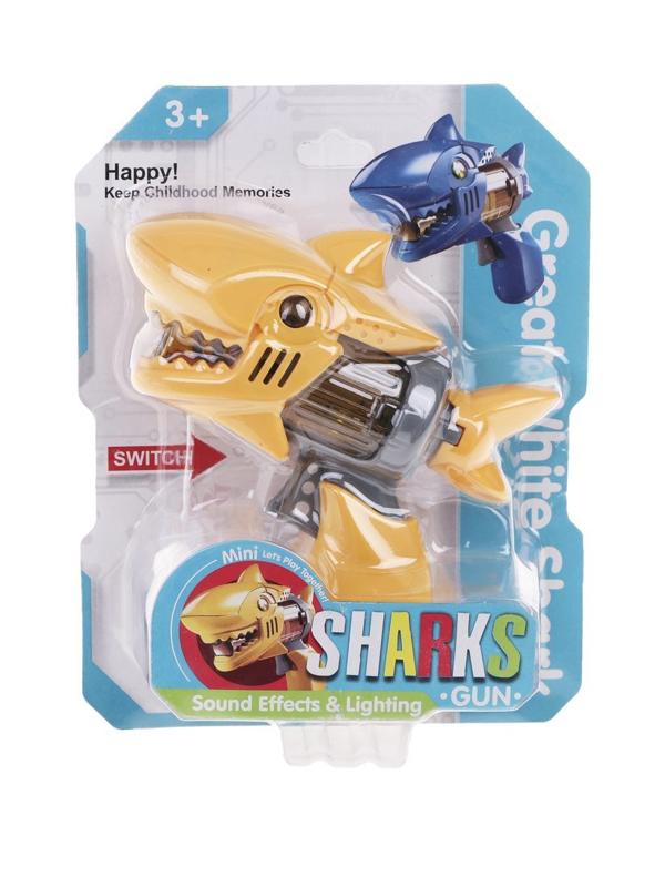 Бластер со световыми и звуковыми эффектами, в комплекте: тестовые элементы
питания АG13/LR44*3шт., блистер, в ассортименте