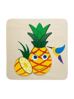 Мозаика-вкладыш Ананас, 4 дет