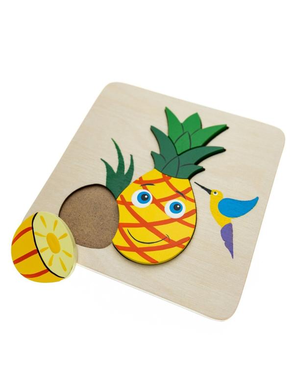 Мозаика-вкладыш Ананас, 4 дет