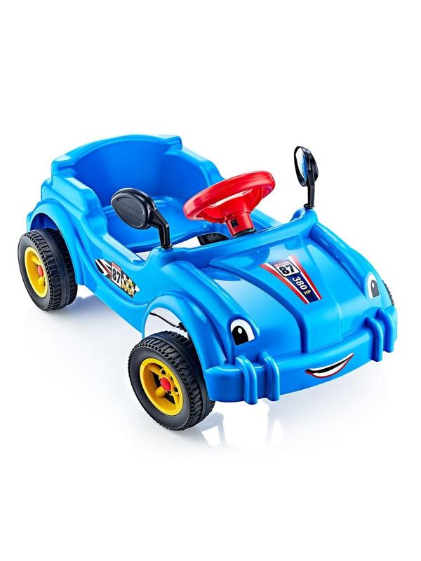 Машина педальная Cool Riders, с клаксоном, синяя