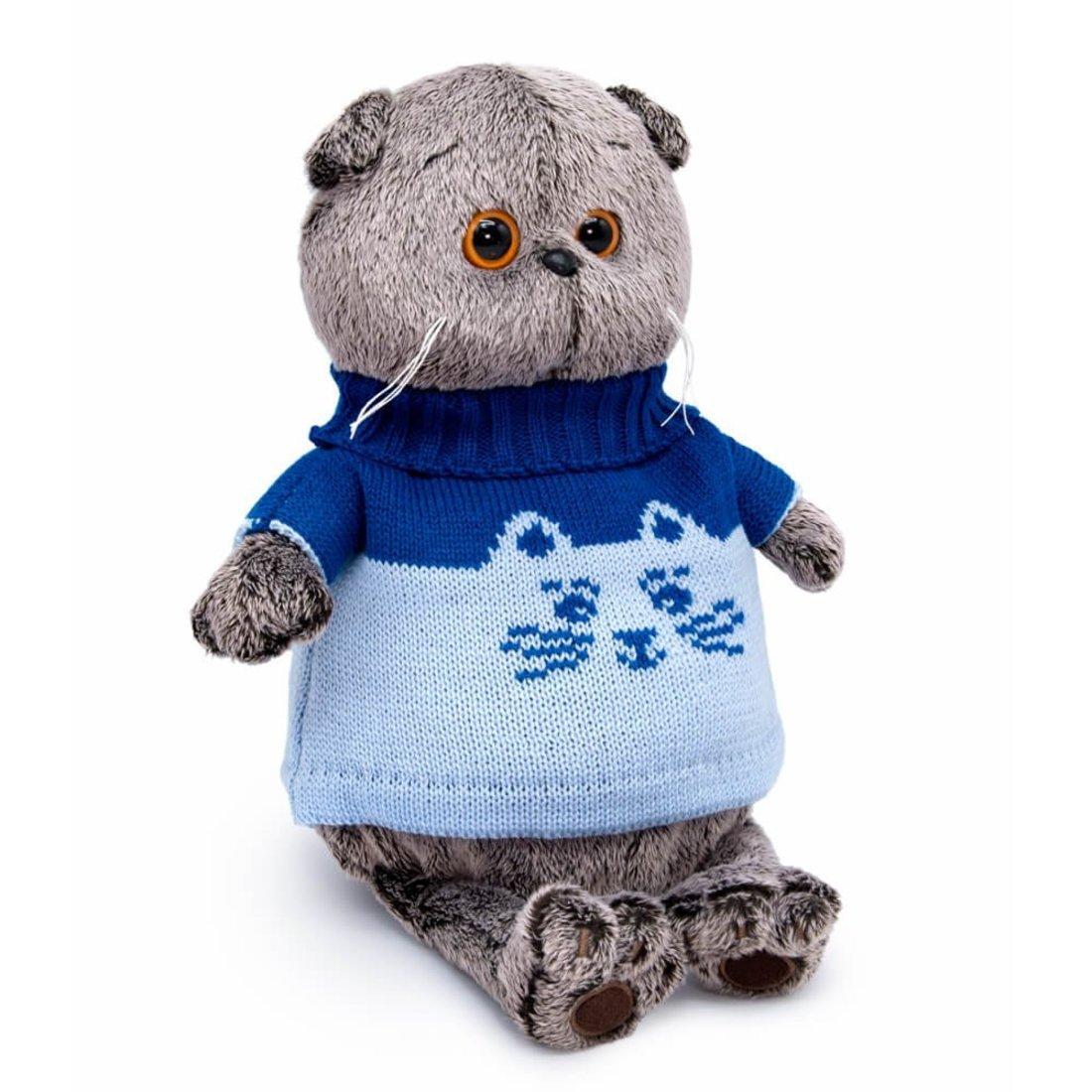 Басик в свитере Кот 19 см