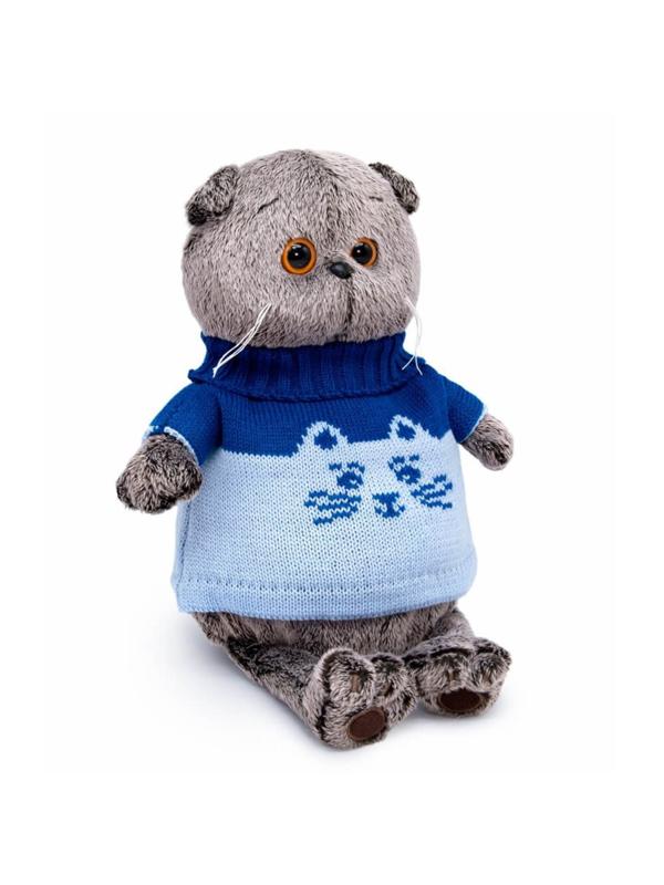 Басик в свитере Кот 19 см