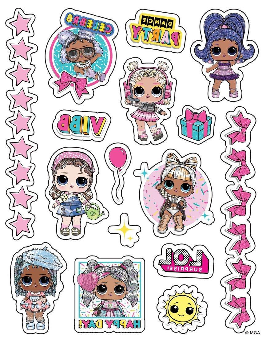 Набор Наклейки-татуировки светящиеся L.O.L. Surprise!, 3 листа