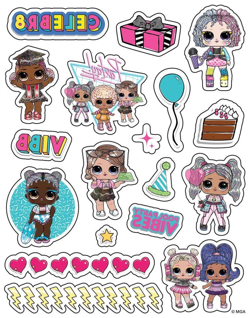 Набор Наклейки-татуировки светящиеся L.O.L. Surprise!, 3 листа