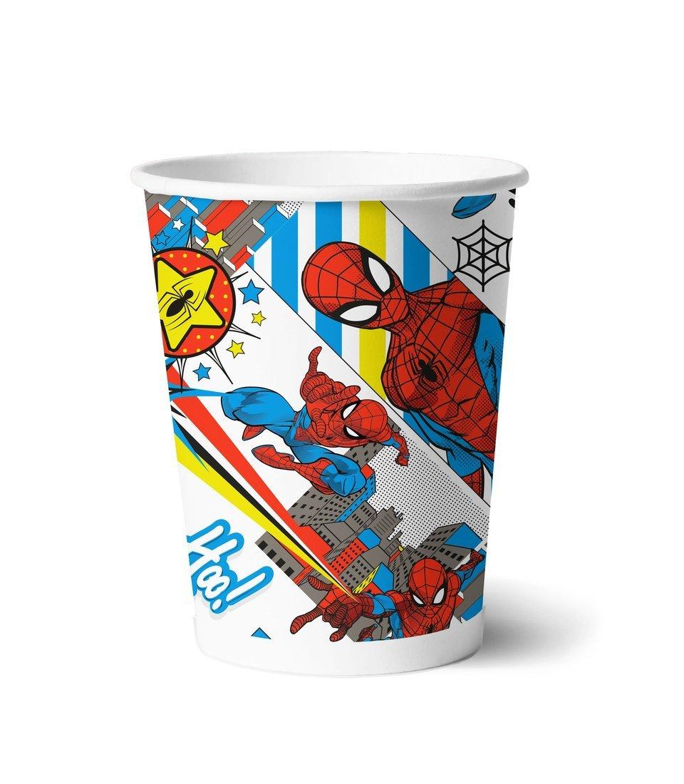Набор бумажных стаканов Человек-паук, 6 шт*250 мл