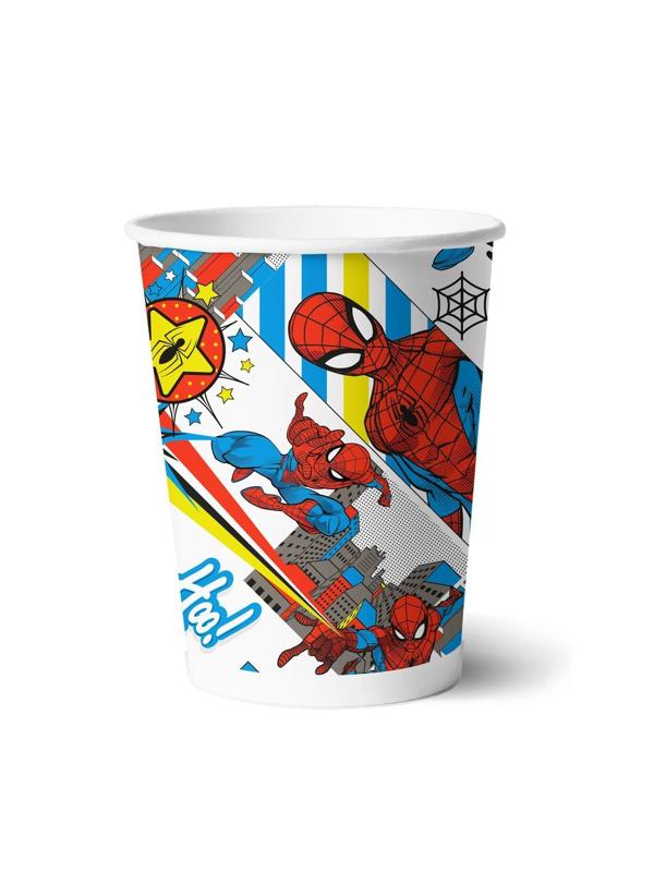 Набор бумажных стаканов Человек-паук, 6 шт*250 мл