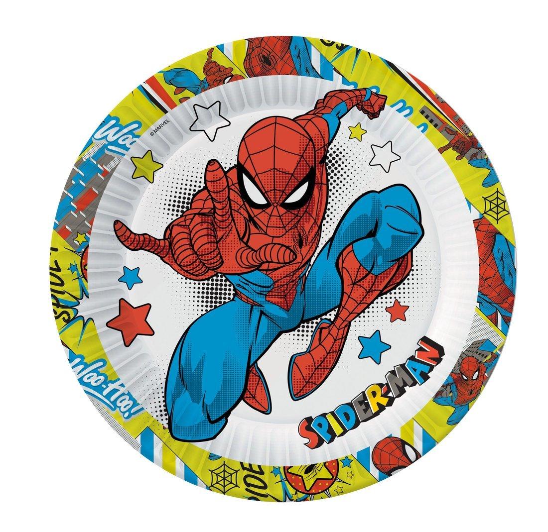 Набор бумажных тарелок Человек-паук, 6 шт d=180 мм