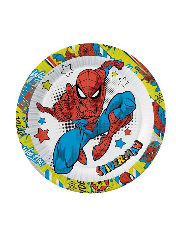 Набор бумажных тарелок Человек-паук, 6 шт d=180 мм