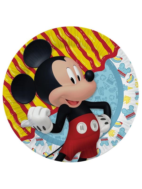 Набор бумажных тарелок Mickey Mouse, 6 шт d=180 мм