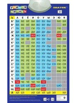 Плакат эл. Учимся читать