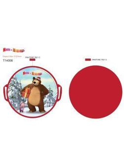 Ледянка Маша и Медведь, круглая, 52 см