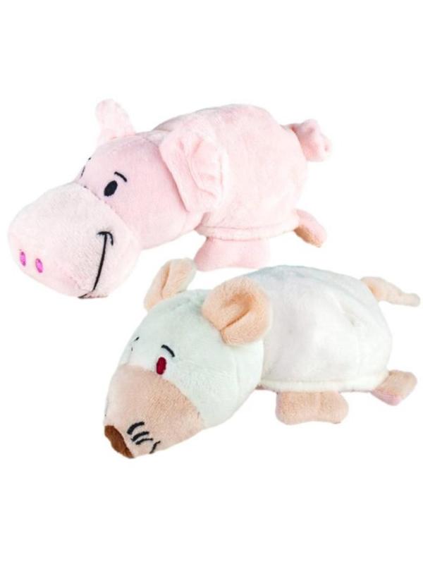 Мягкая игрушка Вывернушка 2в1, 16 см., Свинья-Крыса