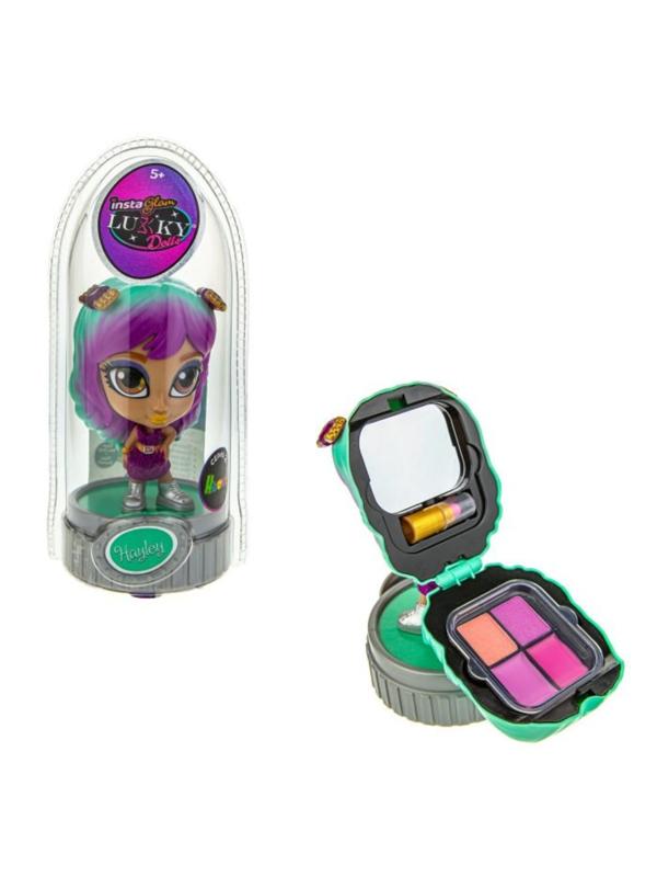 Кукла Instaglam Lukky Doll Хэйли НЕОН 12 см с косметикой.