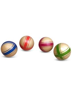 Мяч детский Эко Крестики-нолики, 7,5 см, ручное окраш., в ассорт.