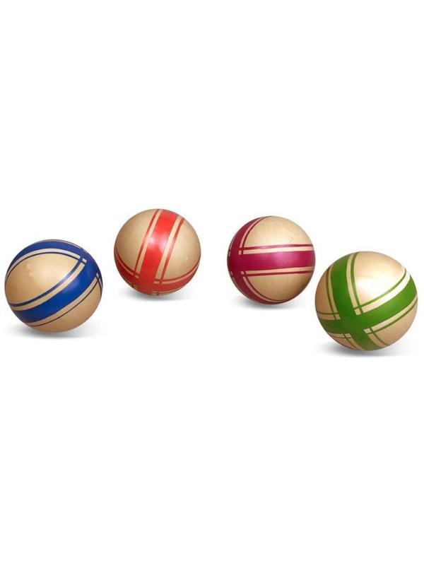 Мяч детский Эко Крестики-нолики, 7,5 см, ручное окраш., в ассорт.