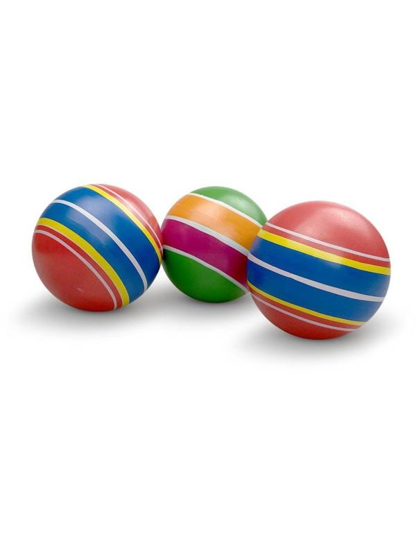 Мяч детский Полосатики 7,5 см, ручное окраш., в ассорт.