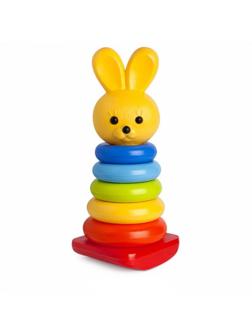 Пирамида-качалка Зайчик, 31 см (8 дет.)