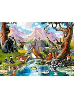 Пазлы 70 Premium Дикие животные