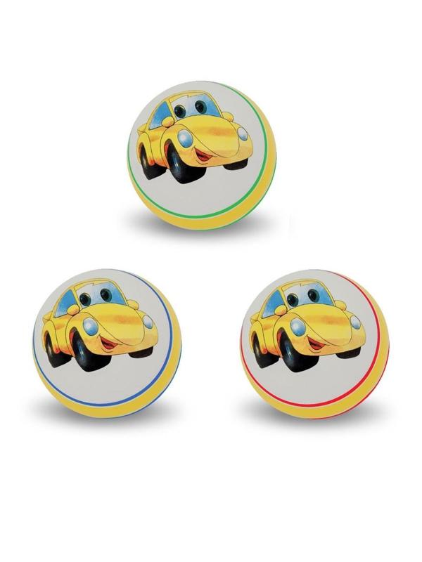 Мяч детский Желтая машина в ассорт.,10 см