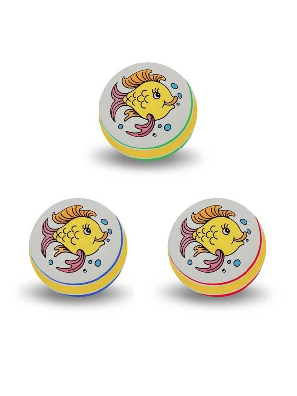 Мяч детский Рыбка в ассорт.,10 см