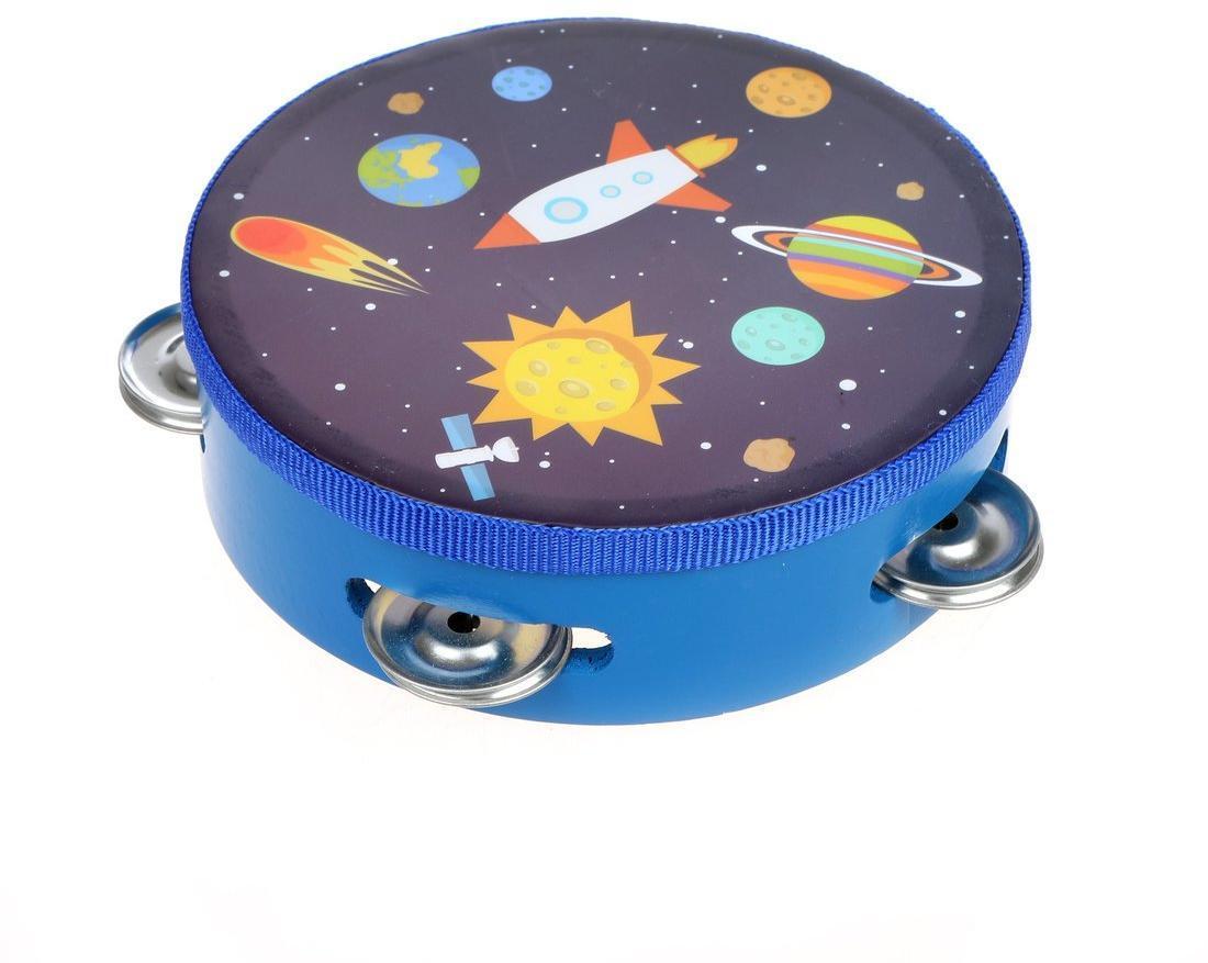 Музыкальный инструмент: Бубен 15 см, в ассорт., пакет.