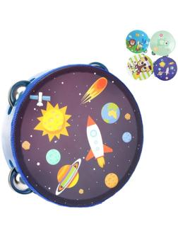 Музыкальный инструмент: Бубен 15 см, в ассорт., пакет.