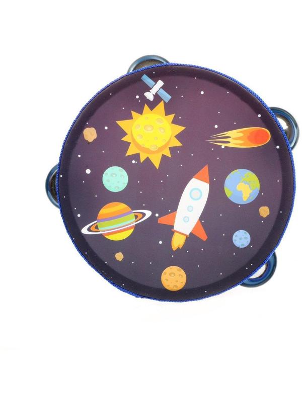 Музыкальный инструмент: Бубен 15 см, в ассорт., пакет.