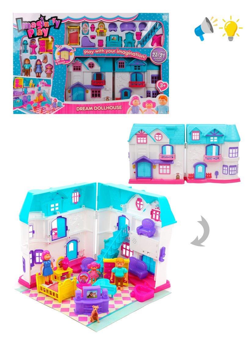 Игр. набор Дом, свет, звук, в компл. дом, предметов 23шт., эл.пит. ААх2шт не
вх. в компл., кор