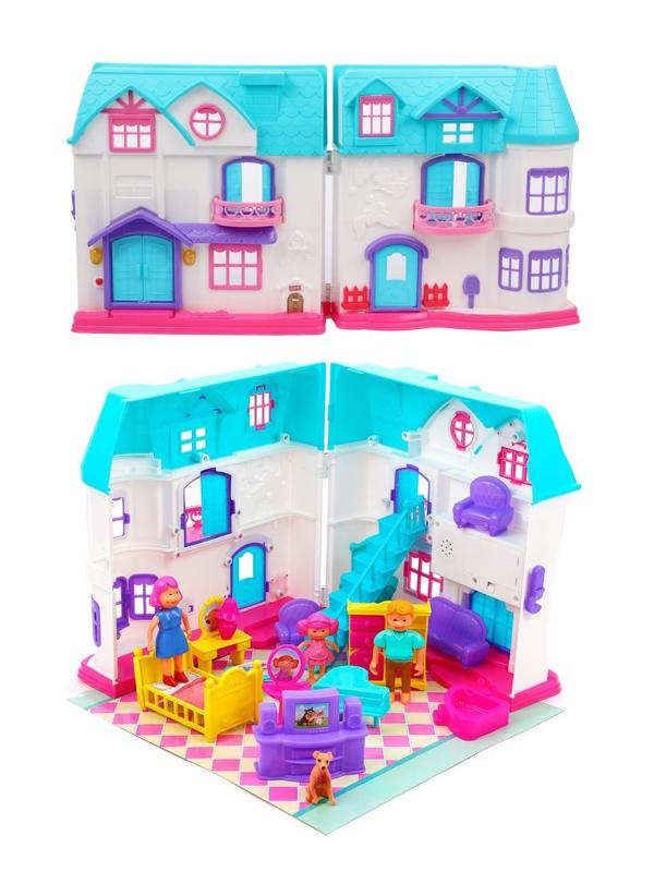 Игр. набор Дом, свет, звук, в компл. дом, предметов 23шт., эл.пит. ААх2шт не
вх. в компл., кор