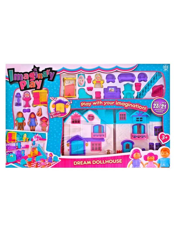 Игр. набор Дом, свет, звук, в компл. дом, предметов 23шт., эл.пит. ААх2шт не
вх. в компл., кор