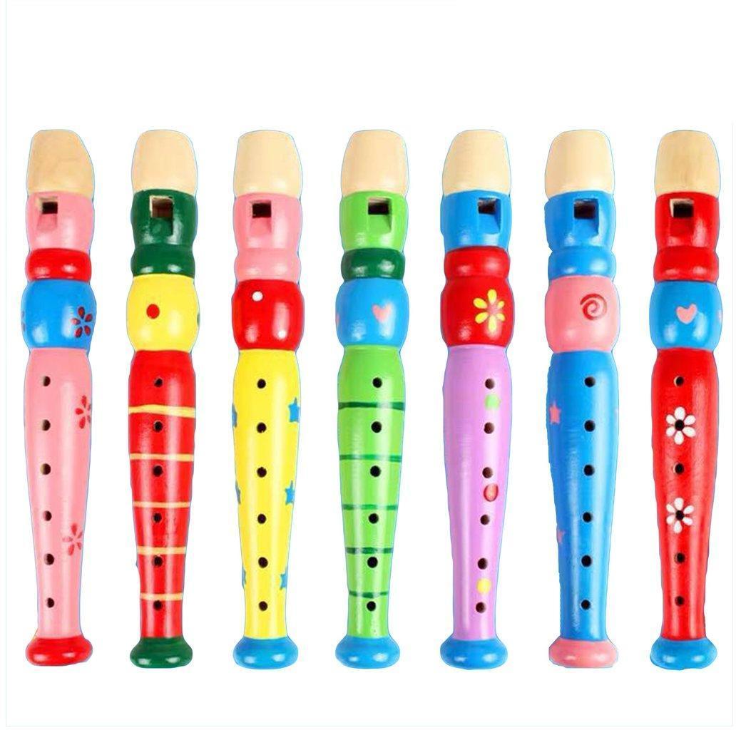 Музыкальный инструмент: Дудочка деревянная 19,5 см в ассортим., пакет