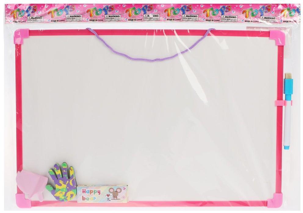 Доска для рисования 2в1, пакет, в ассорт.