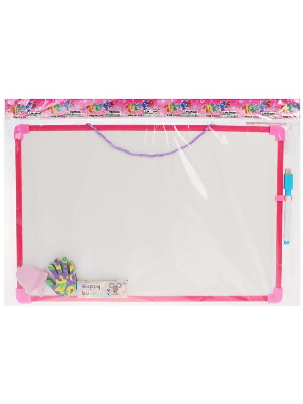 Доска для рисования 2в1, пакет, в ассорт.