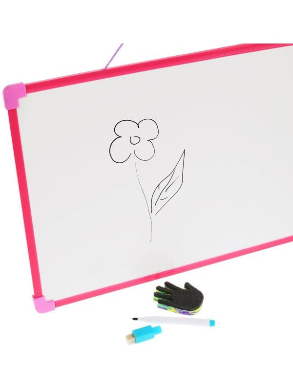 Доска для рисования 2в1, пакет, в ассорт.