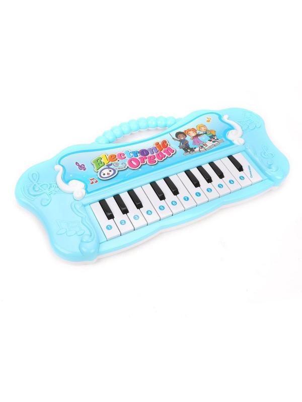 Пианино детское 22 клавиши, свет, звук, в ассорт., бат.в компл.не вх., кор.